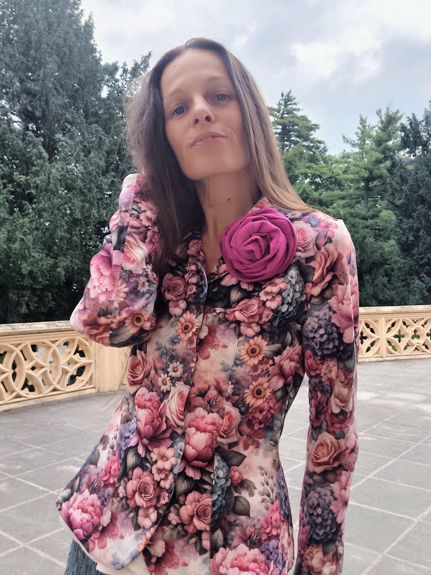 SAKO VINTAGE KVÉTY TEPLAKOVINA POČESANÁ