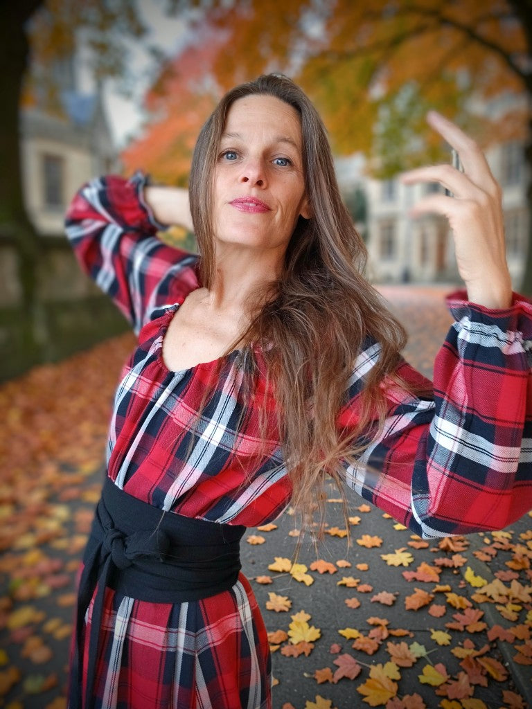 PODZIMNÍ ŠATY STYL OUTLANDER JEMNÝ MĚKOUČKÝ FLANEL