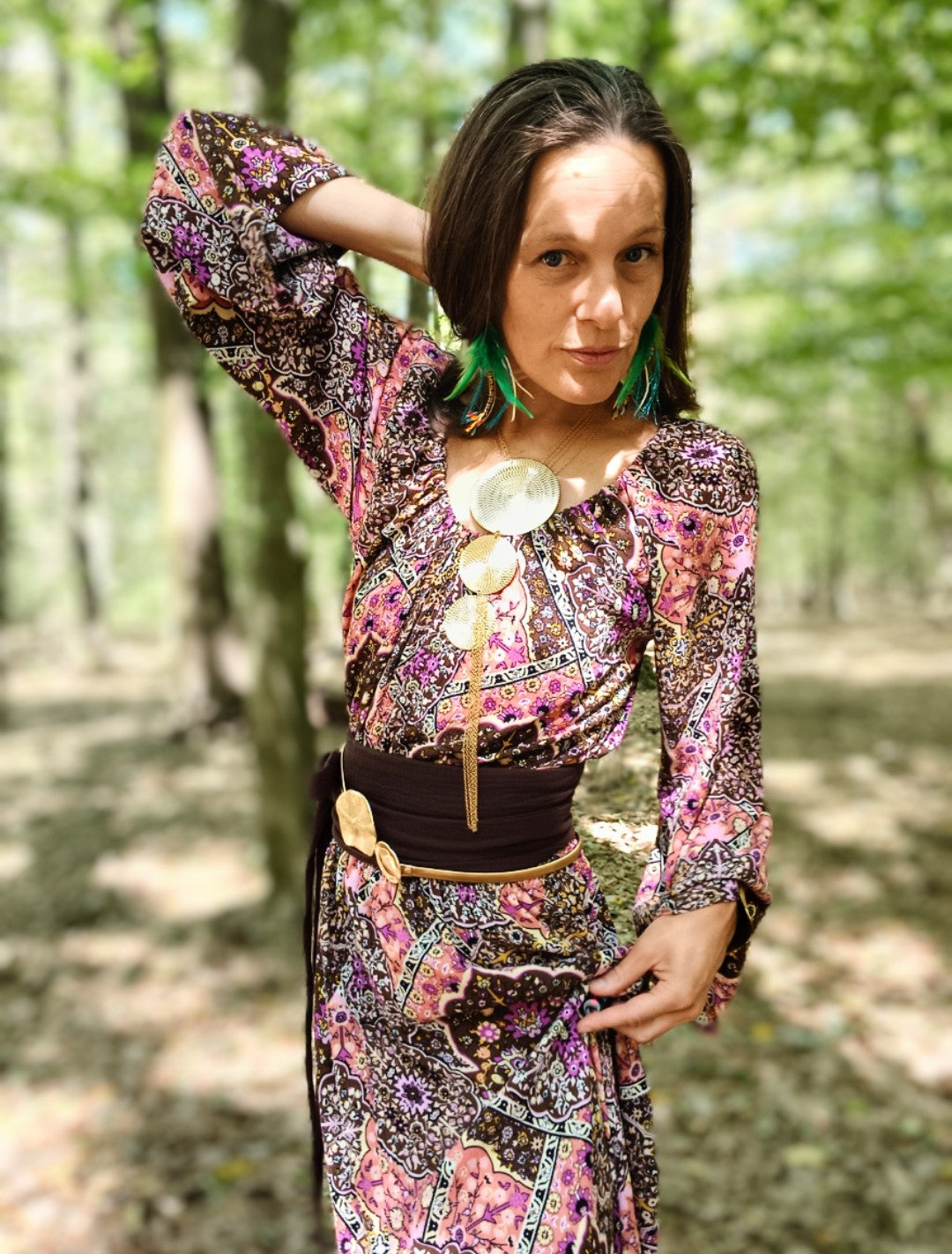 ČOKOLÁDOVÉ BOHO ŠATY