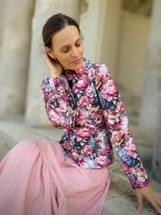 SAKO VINTAGE KVÉTY TEPLAKOVINA POČESANÁ