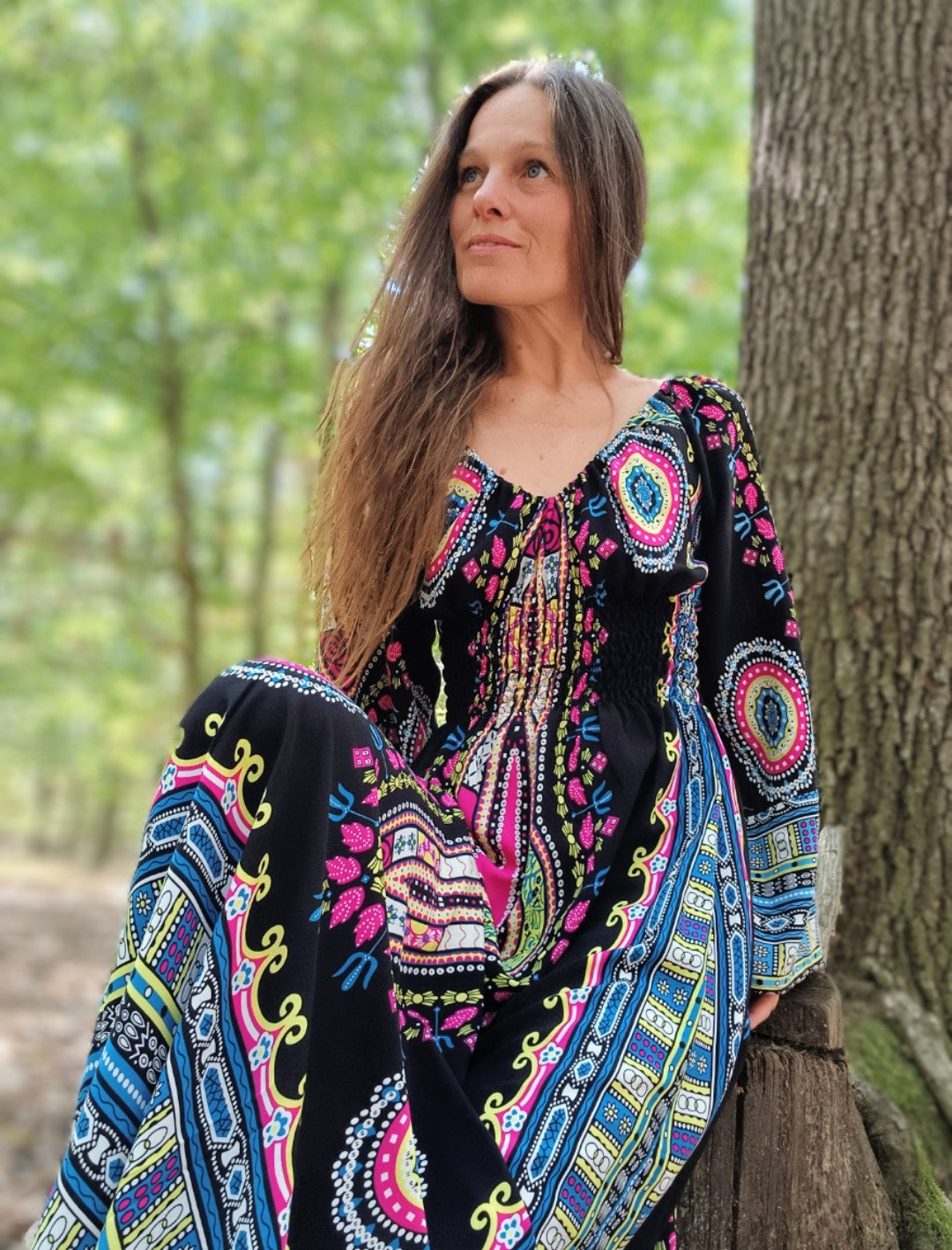 DASHIKI MAXI ŠATY SYTÉ