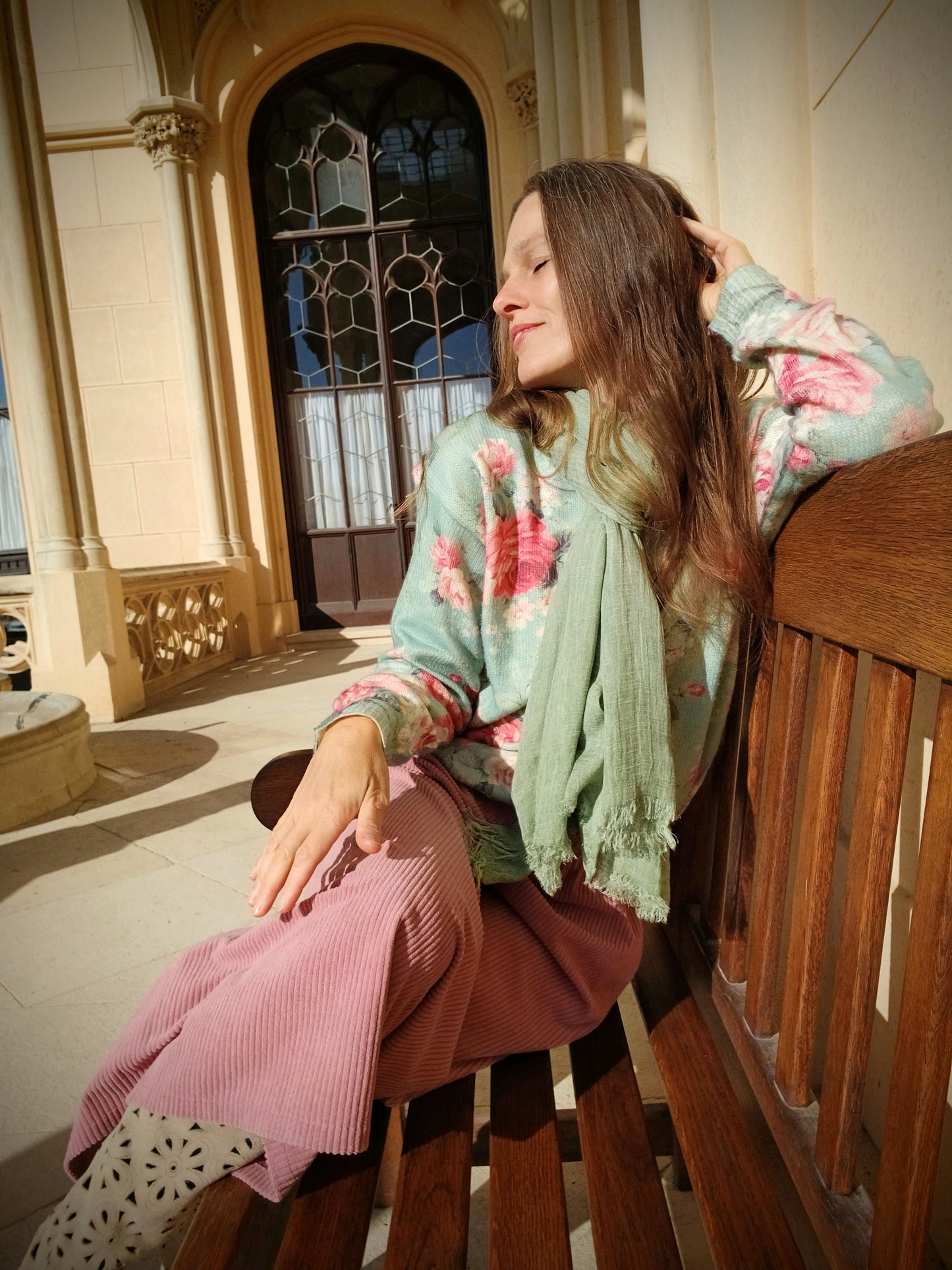 HEBKÝ PLÉD LEN/ BAVLNA  BARVA JEMNÁ MINT