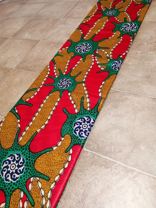 Africky brokat / African bazin tiny shells