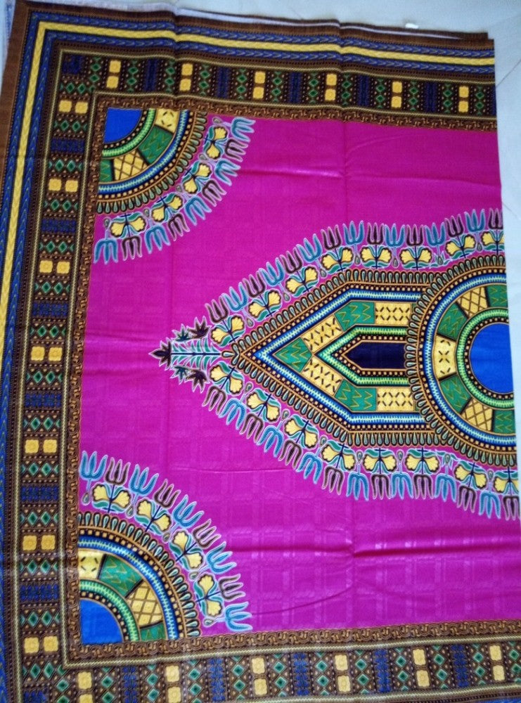 Makenzi větší vzor, růžová Dashiki
