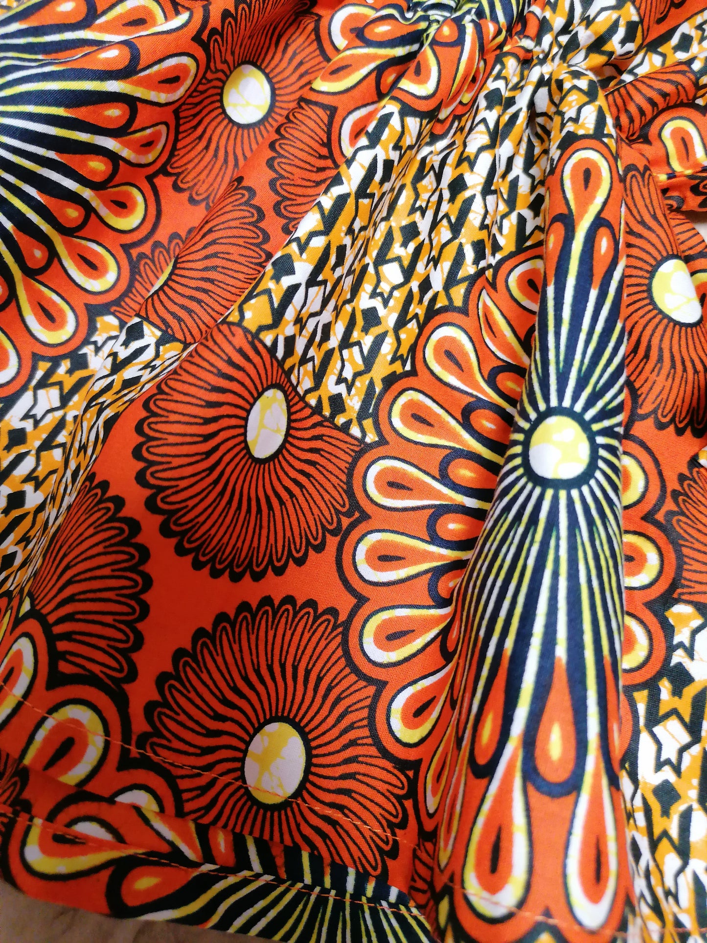Africká tunika pro holčičky oranžová/African tunic for girls
