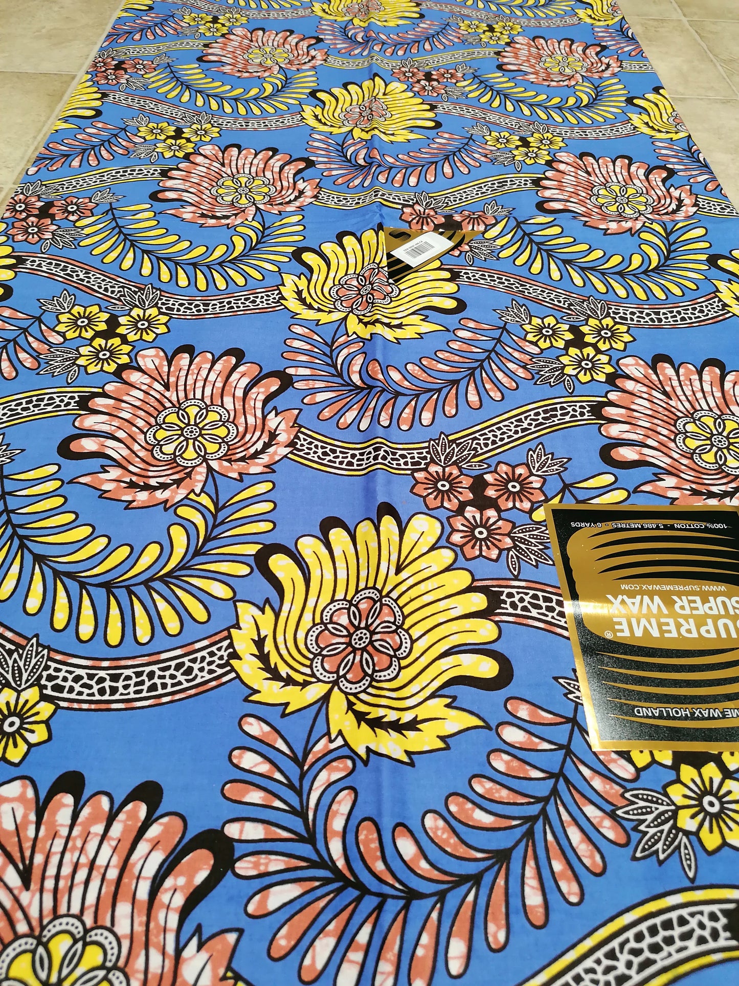 Africká látka měkčí,Supreme wax Holland,modrofialová