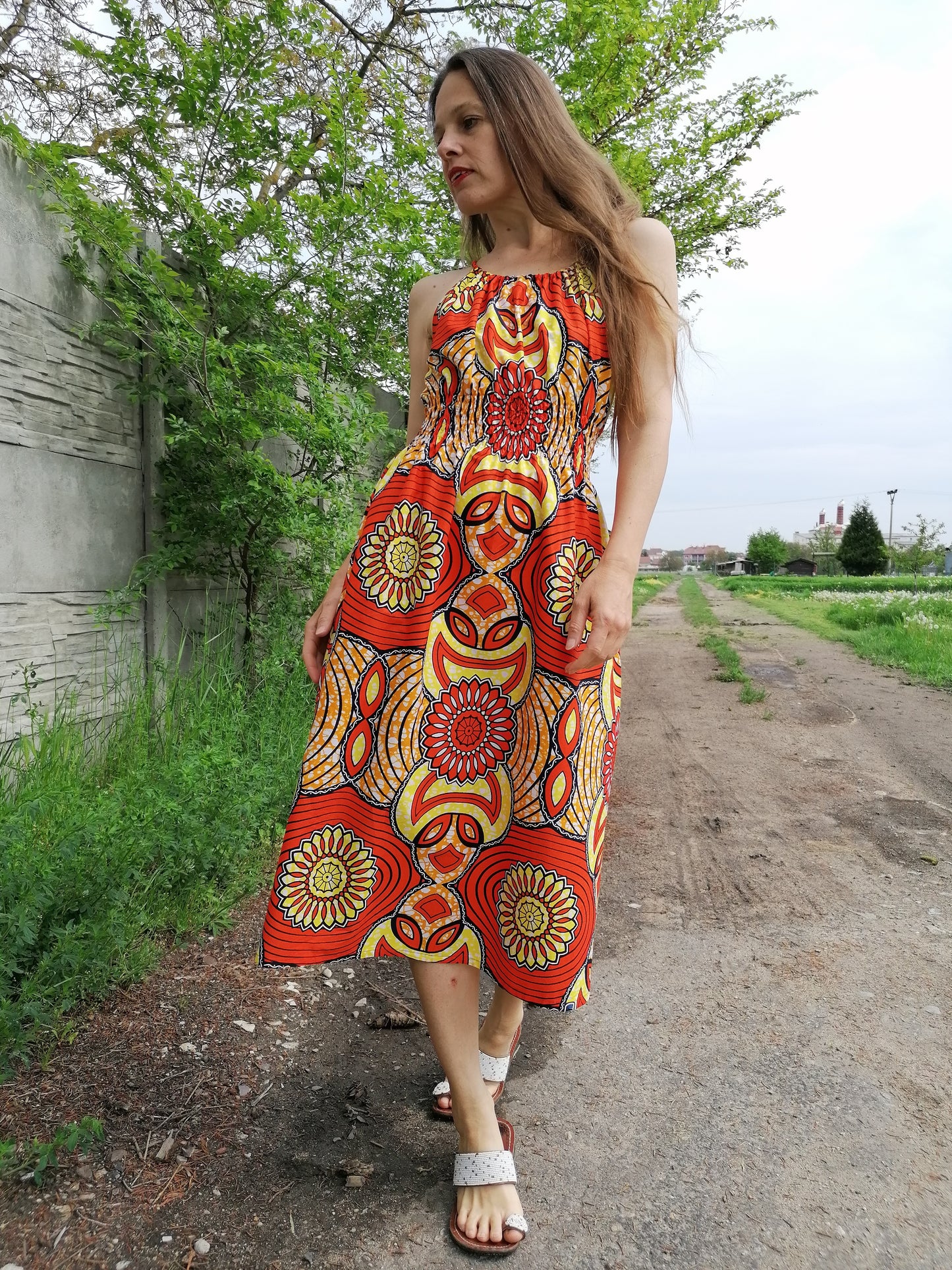 Africké šaty bavlna