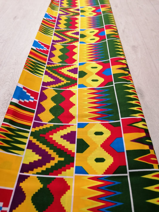 Africká látka měkčí,Kente tisk,z Keni