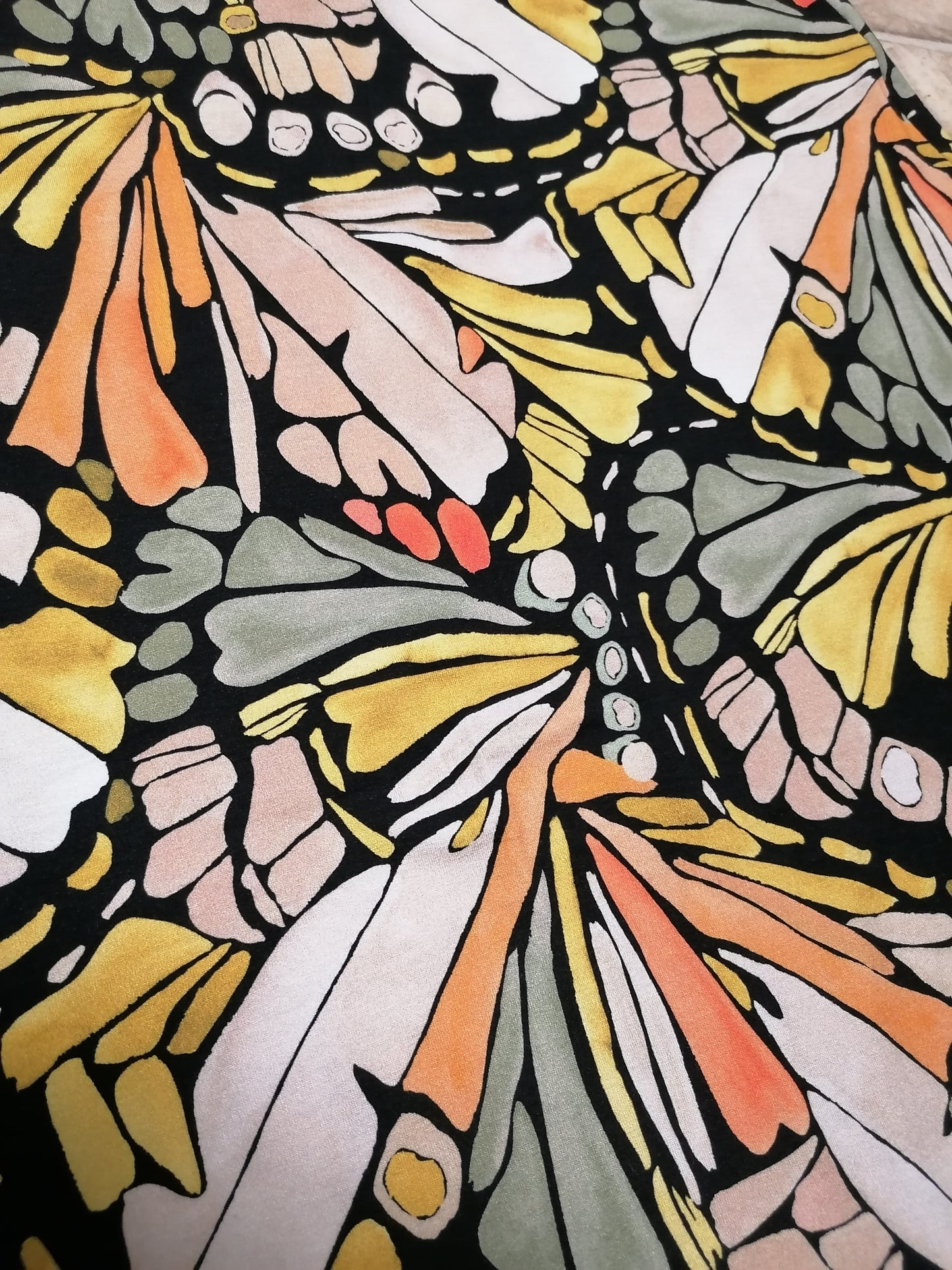 Butterfly úpletové šaty s opaskem,velikost 38/40