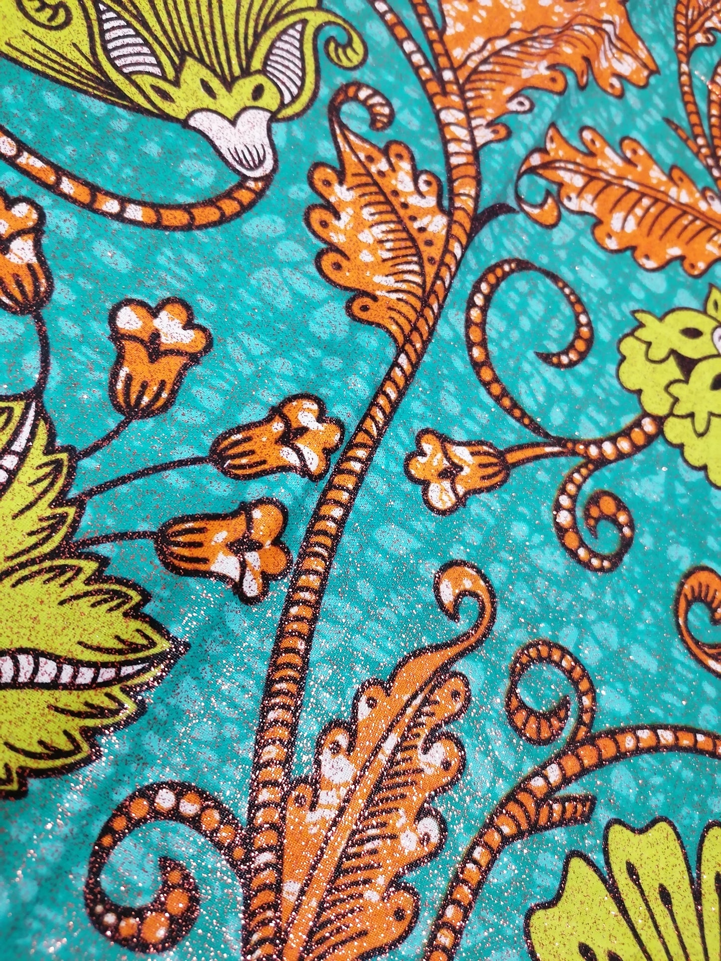 Africká látka glitters
