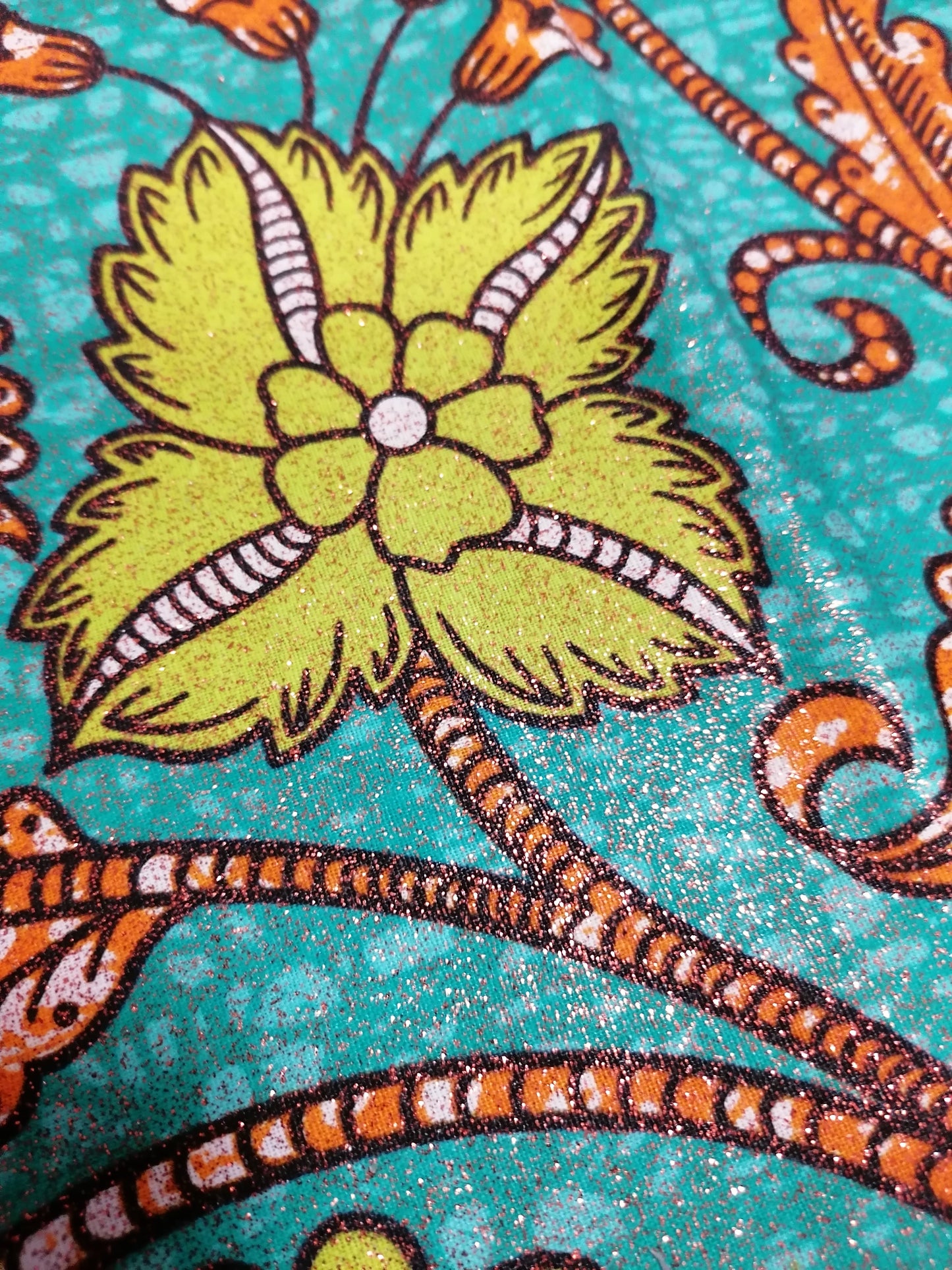 Africká látka glitters
