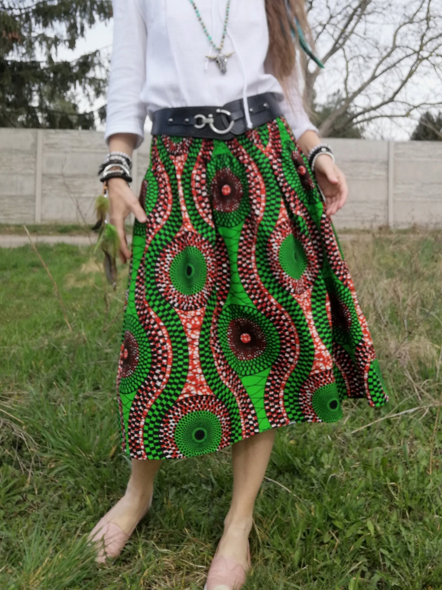 Sukně z měkké africké bavlny