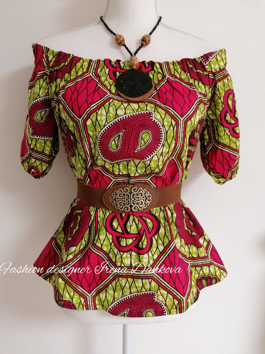 Romantická halenka/blouse/ s páskem