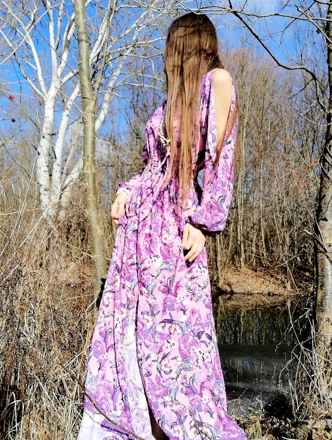 Exlusívní šaty fialove